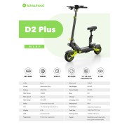 Trottinette électrique Isinwheel D2 Plus 1000w 48V 20Ah