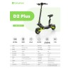 Monopattino elettrico Isinwheel D2 Plus 1000w 48V 20Ah